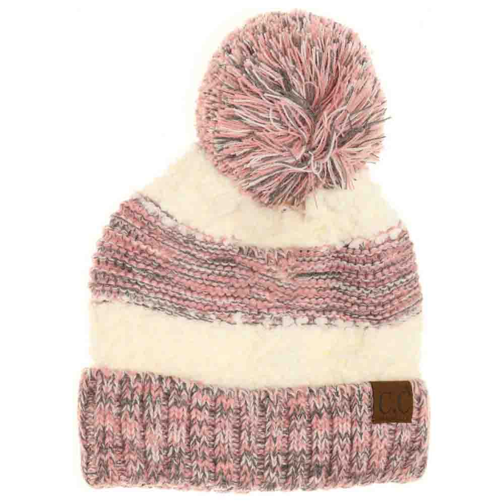 Rose Popcorn Heathered Knit Pom Beanie combines textured warmth with classic style. Crafted with a heathered knit pattern, it provides cozy insulation while maintaining breathability. The playful pom adds a timeless finishing touch, making this beanie both functional and fashionable for cold-weather wear. Ideal for layering during outdoor activities or everyday casual looks. 