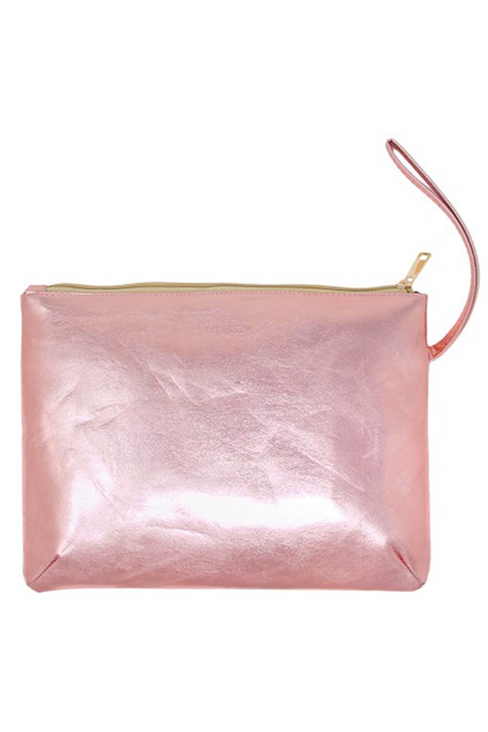 Rose Elevate your evening look with this stunning Solid Metallic Clutch. Crafted from premium PU material, it delivers a sleek, polished finish that catches the light beautifully. The versatile design measures 11" x 8" with a convenient 7" strap, making it perfect for cocktail events, dinners, or nights out. Compact yet spacious enough for essentials, this clutch pairs effortlessly with any outfit. A timeless accessory that adds instant sophistication to your collection.