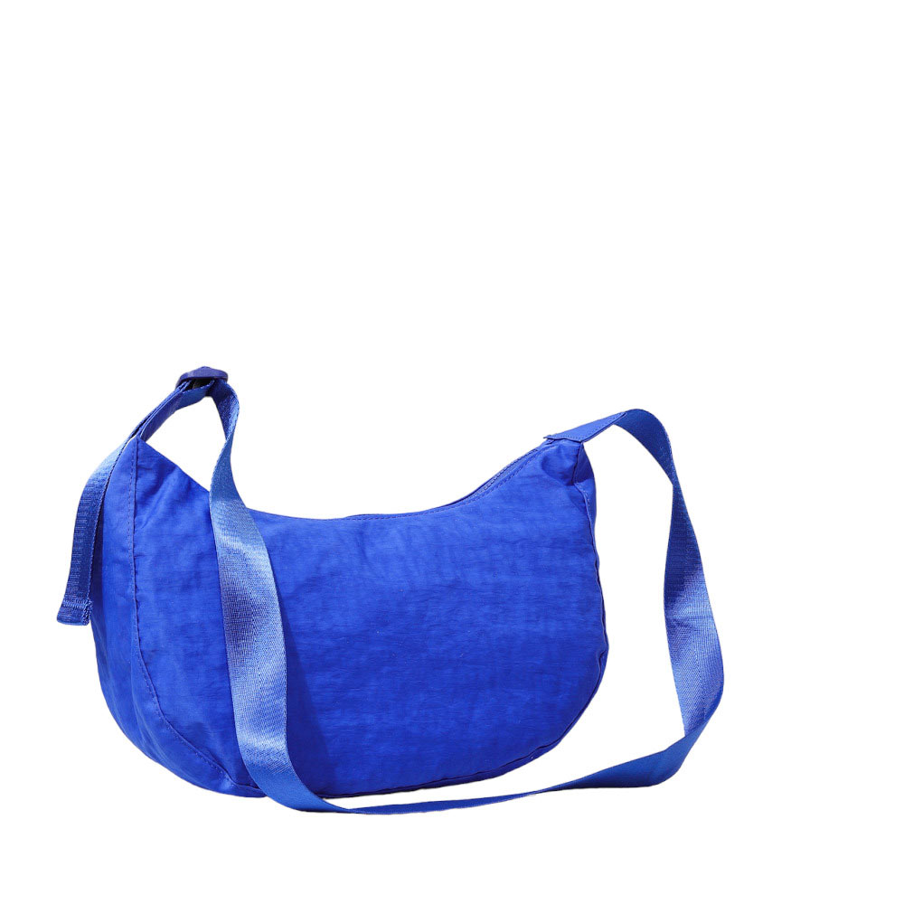 Royal Blue Solid Nylon Sling Bag Crossbody Bag, is perfect to carry all your handy items with ease. This handbag features a top zipper closure for security that makes your life easier and trendier. This is the perfect gift idea for a birthday, holiday, Christmas, anniversary, Valentine's Day, etc.