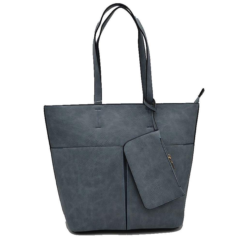 Royal Blue 3 In 1 Large Soft&nbsp;Faux&nbsp;Leather Women's Tote Handbags, There's spacious and soft leather tote offers triple the styling options. Featuring a spacious profile and a removable pouch makes it an amazing everyday go-to bag. Spacious enough for carrying any and all of your outgoing essentials. The straps helps carrying this shoulder bag comfortably. Perfect as a beach bag to carry foods, drinks, big beach blanket, towels, swimsuit, toys, flip flops, sun screen and more.