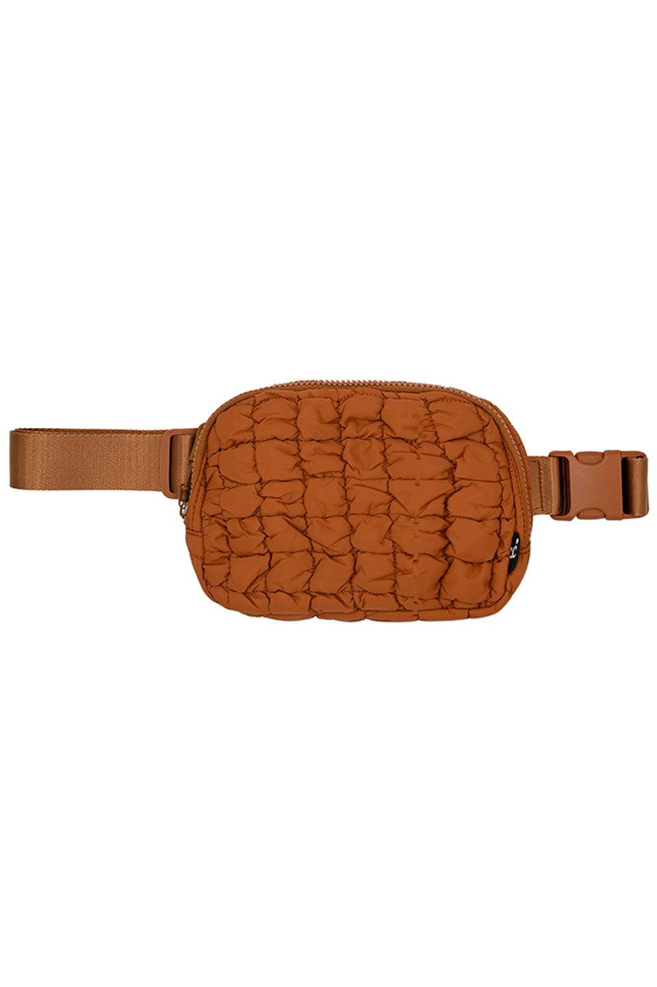 Rust C.C Quilted Puffer Fanny Pack is a stylish and functional accessory for any on-the-go individual. Made with durable quilted material, this fanny pack provides convenient storage for your essentials while remaining comfortable to wear. Perfect for travelers, runners, and outdoor enthusiasts.