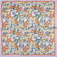 Madeline Love Purple Flower Drawing Printed Square Silky Satin Bandana Scarf - Scarves & Wraps - extra