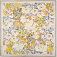 Madeline Love Beige Vintage Floral Garden Print Square Bandana Scarf - Scarves & Wraps - extra