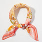 Madeline Love Pink Vintage Floral Garden Print Square Bandana Scarf - Scarves & Wraps - desc