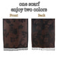Madeline Love Dark Brown Rose Floral Pashmina Reversible Scarf Shawl - Scarves & Wraps - extra