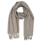Madeline Love Silver Rose Floral Pashmina Reversible Scarf Shawl - Scarves & Wraps - extra