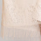 Madeline Love Beige Floral Lace Kimono With Tassel Poncho - Apparel - extra