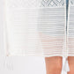 Madeline Love White Geometric Pattern Tassel Cover Up Poncho - Hair Accessories - extra