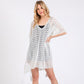 Madeline Love White Crochet Lace Tassel Cover Up Poncho - Hair Accessories - desc