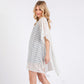 Madeline Love White Crochet Lace Tassel Cover Up Poncho - Hair Accessories - extra