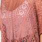 Madeline Love Pink Boho Crochet Tassel Poncho Top - Hair Accessories - extra