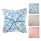Madeline Love Pink&Green Floral Print Square Bandana Scarf - Scarves & Wraps - extra