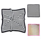 Madeline Love Pink&Green Polka Dot Printed Square Silky Satin Bandana Scarf - Scarves & Wraps - extra