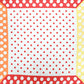 Madeline Love Orange Classic Polka Dot Pattern Print Square Bandana Scarf - Scarves & Wraps
