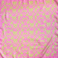Madeline Love Pink&Green Retro Geometric Pattern Print Square Bandana Scarf - Scarves & Wraps - desc