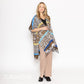 Madeline Love Black Multi Animal Printed Cover Up Kimono Poncho - Apparel - desc