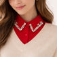 Madeline Love Red Rhinestone Collar Detachable Shirt Insert - Hair Accessories