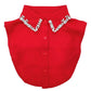 Madeline Love Red Rhinestone Collar Detachable Shirt Insert - Hair Accessories - desc
