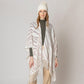 Madeline Love Ivory Zebra Patterned Crochet Poncho - Hair Accessories