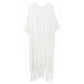 Madeline Love Ivory Knit Fringe Kimono Poncho - Hair Accessories - extra