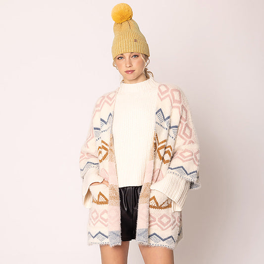 Ivory Aztec Cardigan