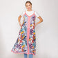 Madeline Love Coral Abstract Print Sleeveless Maxi Dress - Apparel