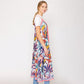 Madeline Love Coral Abstract Print Sleeveless Maxi Dress - Apparel - desc