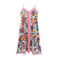 Madeline Love Coral Abstract Print Sleeveless Maxi Dress - Apparel - extra