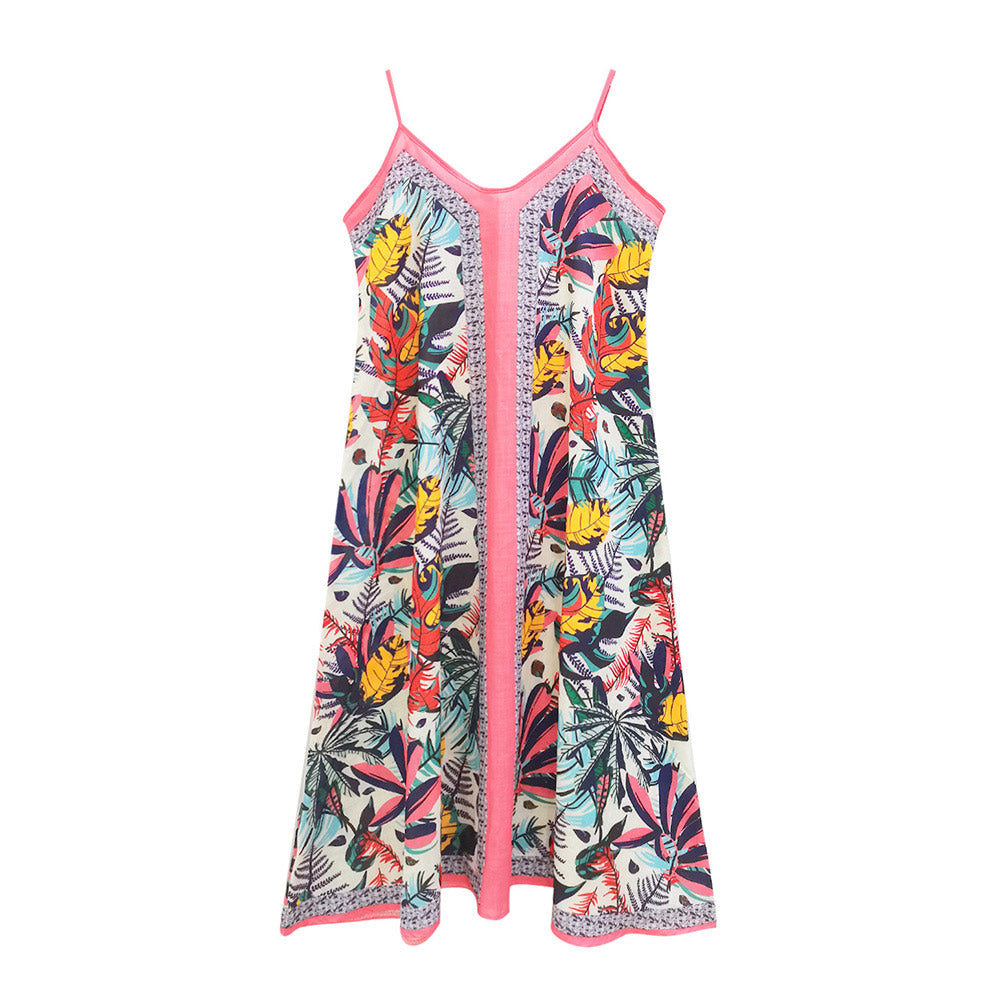 Madeline Love Coral Abstract Print Sleeveless Maxi Dress - Apparel - extra
