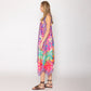 Madeline Love Blue Abstract Print Sleeveless Maxi Dress - Apparel - desc
