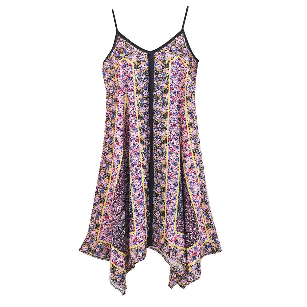 Madeline Love Navy Abstract Print Sleeveless Maxi Dress - Apparel - extra