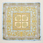Madeline Love Blue Ornate Baroque Pattern Print Square Bandana Scarf - Scarves & Wraps