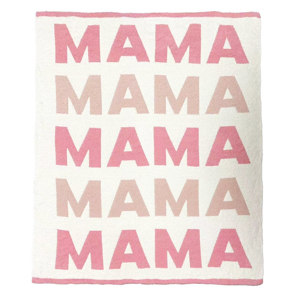 Madeline Love Pink MAMA Reversible Throw Blanket - Hair Accessories - desc