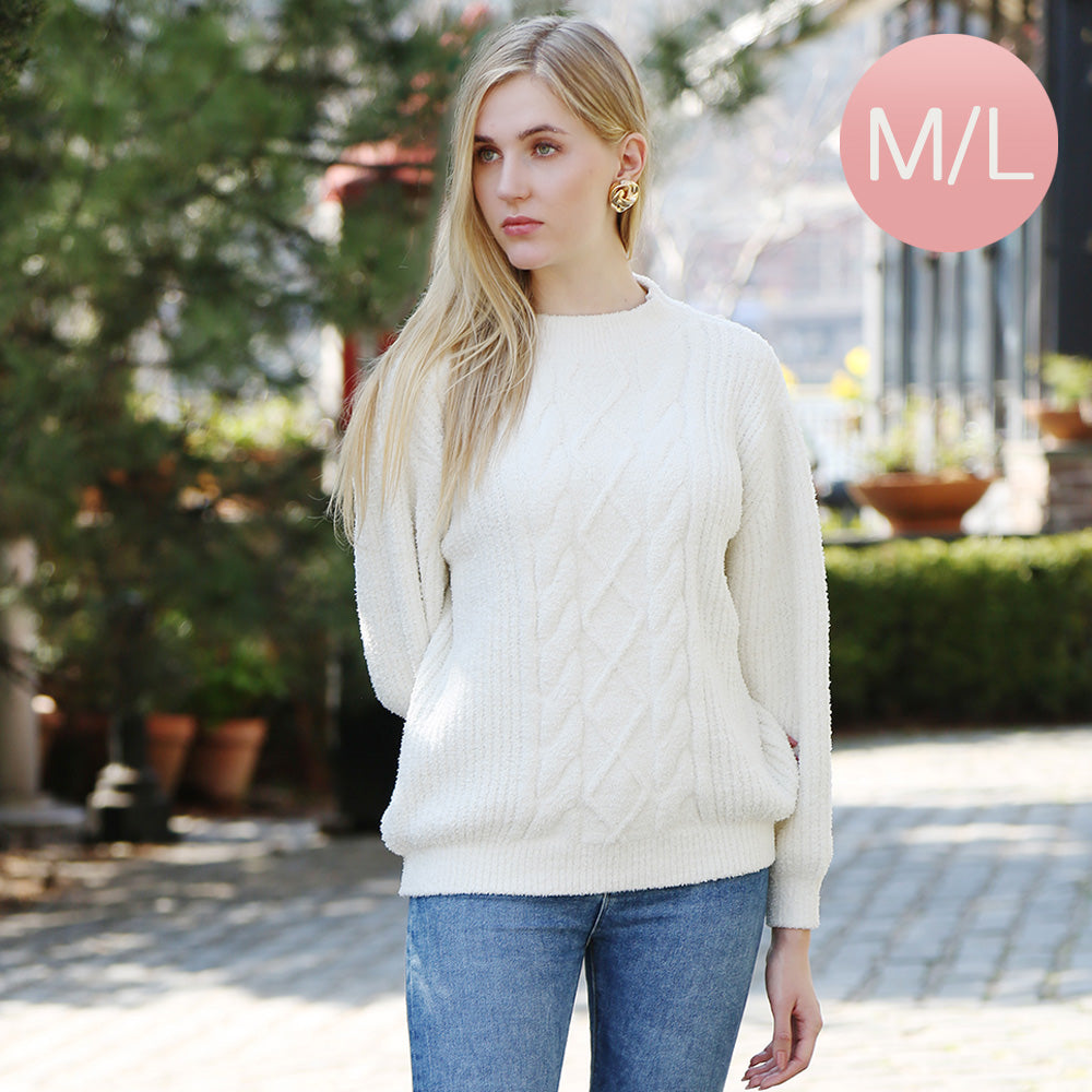 Wrap yourself in comfort with this Solid Color Ribbed Sweater, designed for effortless style and warmth. Its soft ribbed knit fabric offers a flattering fit and timeless look, perfect for pairing with jeans or skirts for any occasion.