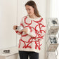 Madeline Love Red Cozy Baseball Crew Neck Sweater - Sports & Events - desc