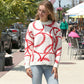 Madeline Love Red Cozy Baseball Crew Neck Sweater - Sports & Events - extra