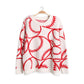 Madeline Love Red Cozy Baseball Crew Neck Sweater - Sports & Events - extra