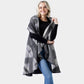 Black WESTERN PATTERN ROUND VEST