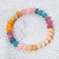 Madeline Love Brown, Multi Resin Pebble Beaded Stretch Bracelet - Bracelets