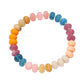 Madeline Love Brown, Multi Resin Pebble Beaded Stretch Bracelet - Bracelets - desc