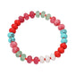 Madeline Love Red Resin Pebble Beaded Stretch Bracelet - Bracelets - desc