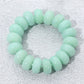 Madeline Love Gold, Mint Chunky Marbled Rounded Pebble Beaded Stretch Bracelet - Bracelets - desc
