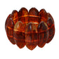 Madeline Love Tortoise Bold Marbled Oval Penal Beaded Stretch Bracelet - Bracelets - desc