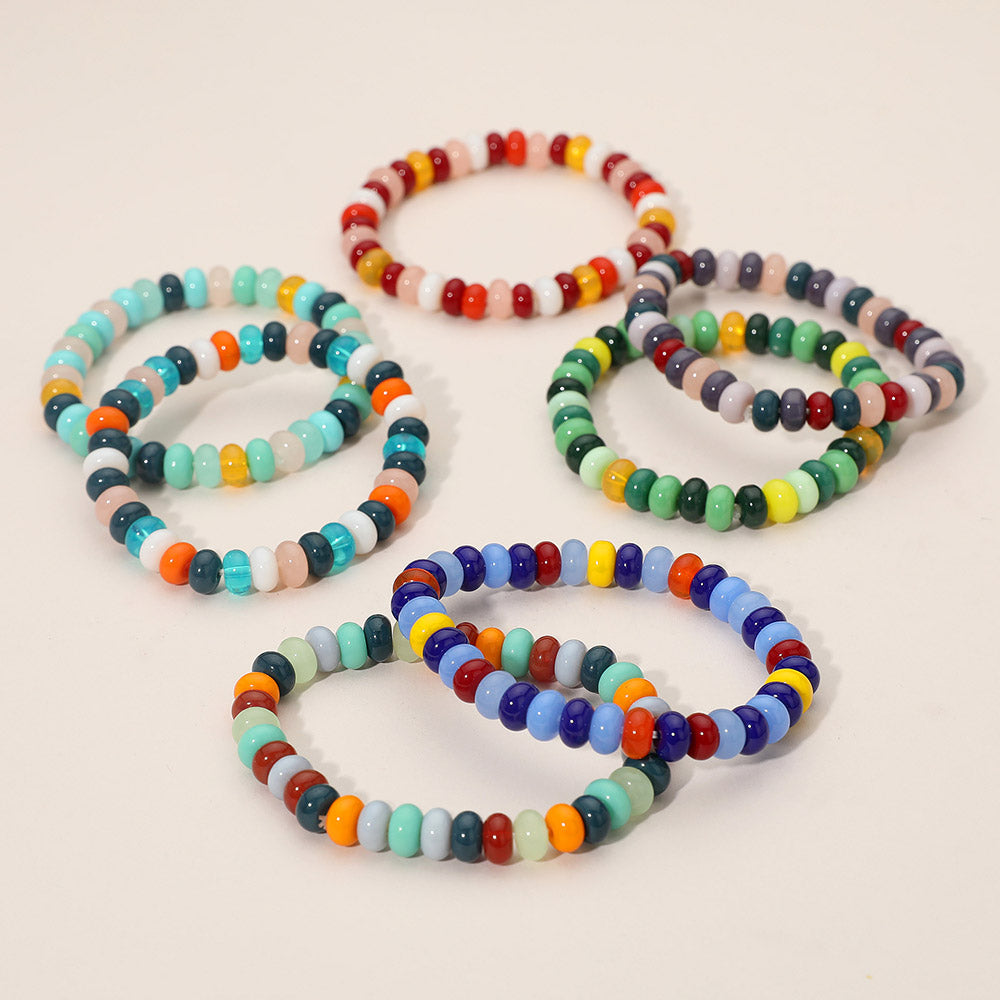 Madeline Love Multi Resin Pebble Beaded Stretch Bracelet - Bracelets - extra