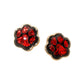 Madeline Love Black, Red Glitter Paw Print GameDay Stud Earrings - Sports & Events - desc