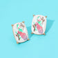 Madeline Love Multi Rectangular Mahjong Tile Cluster Stud Earrings