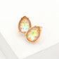 Madeline Love Mustard Teardrop Stone Stud Earrings