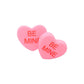BE MINE Message Heart Stud Earrings - Earrings