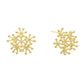 Madeline Love Gold 14K Gold Dipped Organic Burst Cluster Stud Earrings - extra