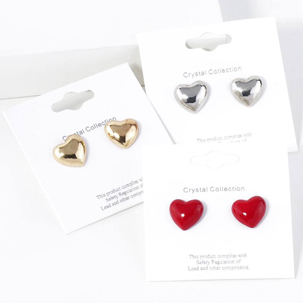 Heart Stud Earrings